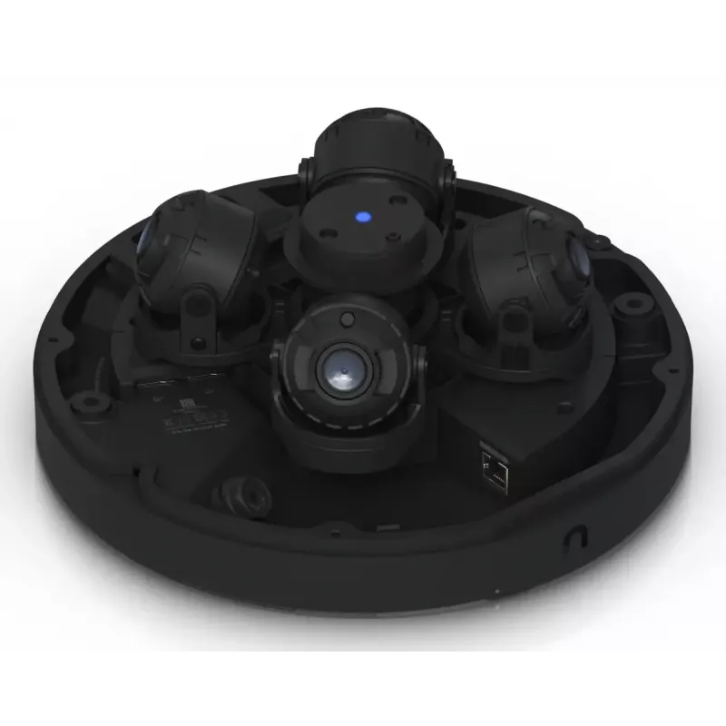 IP apsaugos kamera UBIQUITI AI Multi Sensor 4 — Kupolinė, Lubinis montavimas, 3840×2160, 360° FOV, Laidinė, Juoda