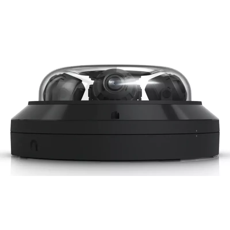 IP apsaugos kamera UBIQUITI AI Multi Sensor 4 — Kupolinė, Lubinis montavimas, 3840×2160, 360° FOV, Laidinė, Juoda
