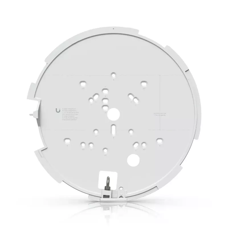 IP kupolinė apsaugos kamera UBIQUITI AI Multi Sensor 4 — 3840×2160, 360° FOV, 2,33× optinis priartinimas, montavimas ant lubų, laidinė (balta/juoda)