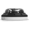 IP kupolinė apsaugos kamera UBIQUITI AI Multi Sensor 4 — 3840×2160, 360° FOV, 2,33× optinis priartinimas, montavimas ant lubų, laidinė (balta/juoda)