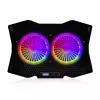 Aušinimo padėklas Modecom MC-CF18 RGB 45.7 cm 2 ventiliatoriai juodas