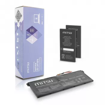 Baterija MITSU BC/AC-E3, skirta nešiojamiesiems Acer kompiuteriams, 2200 mAh, 33 Wh, 15,2 V
