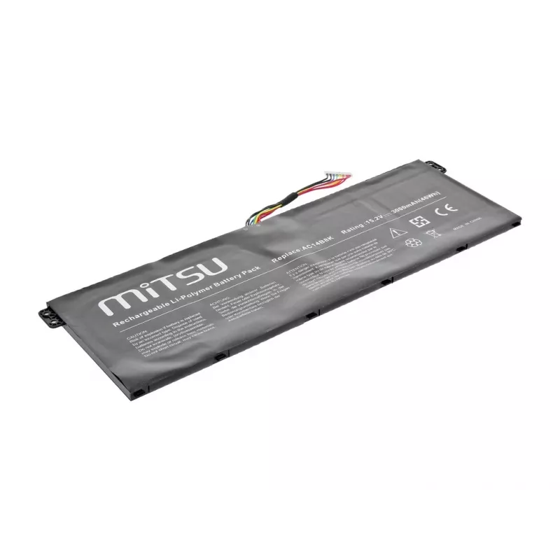 Baterija MITSU BC/AC-E3, skirta nešiojamiesiems Acer kompiuteriams, 2200 mAh, 33 Wh, 15,2 V