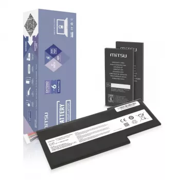 Baterija MITSU BTY-M6K MS-17B4 11.4V 4300mAh (49Wh), skirta MSI nešiojamiesiems kompiuteriams