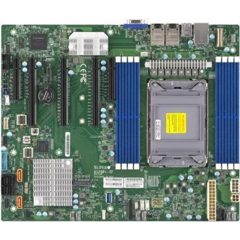 SUPERMICRO X12SPi-TF - pagrindinė plokštė - ATX - LGA4189 lizdas - C621A mikroschemų rinkinys - USB 3.2 Gen 1 - 2 x 10 Gigabit LAN - integruota grafika - skirta SCLA25TQC R609LP, UP Storage SuperServer 540
