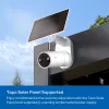 „TP-Link Tapo“ belaidė vidaus / lauko apsaugos kamera SPEC: 4K UHD (3840 x 2160), palaikomi H.265 / H.264, 16x UHD skaitmeninis priartinimas, 2,4 / 5 GHz dviejų juostų „Wi-Fi“, 10 000 mAh įkraunama ličio jonų baterija