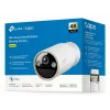 „TP-Link Tapo“ belaidė vidaus / lauko apsaugos kamera SPEC: 4K UHD (3840 x 2160), palaikomi H.265 / H.264, 16x UHD skaitmeninis priartinimas, 2,4 / 5 GHz dviejų juostų „Wi-Fi“, 10 000 mAh įkraunama ličio jonų baterija