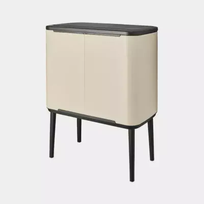 Brabantia Bo Touch šiukšliadėžė 34 L 2 krepšiai Smėlio spalva Plotis 540 mm Gylis 312 mm Aukštis 680 mm