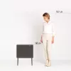 Brabantia Bo Touch šiukšliadėžė 34 L 2 krepšiai Smėlio spalva Plotis 540 mm Gylis 312 mm Aukštis 680 mm