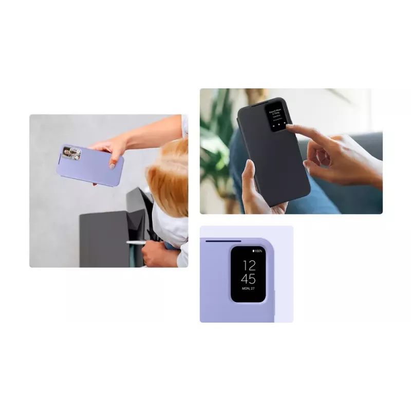 Wallet dėklas Samsung EF-ZA546, skirtas Galaxy A54, 6,4 colio (16,3 cm) ekranams, Mėlynės spalvos