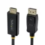 1M-DP-HDMI-4K60-GR 1M DP į HDMI su rankenėle