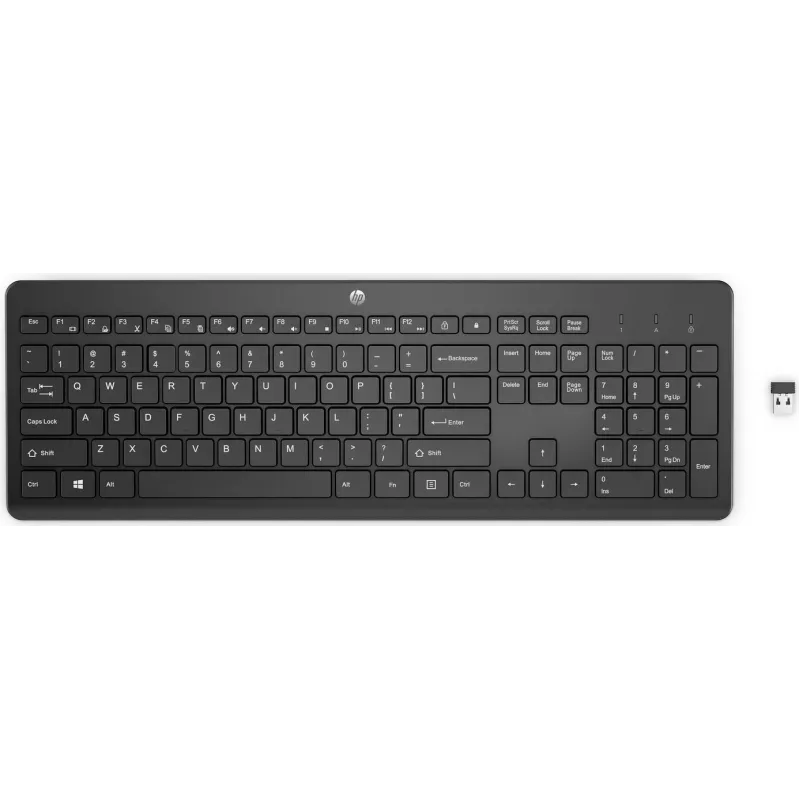 HP 230 belaidė klaviatūra, juoda (3L1E7AA#UUW)