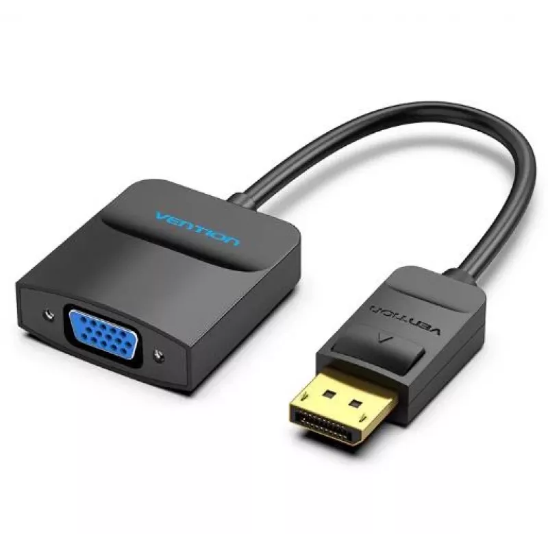 I/O adapteris DP į VGA / 0,15 m juodas Hbfbb Vention