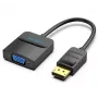 I/O adapteris DP į VGA / 0,15 m juodas Hbfbb Vention