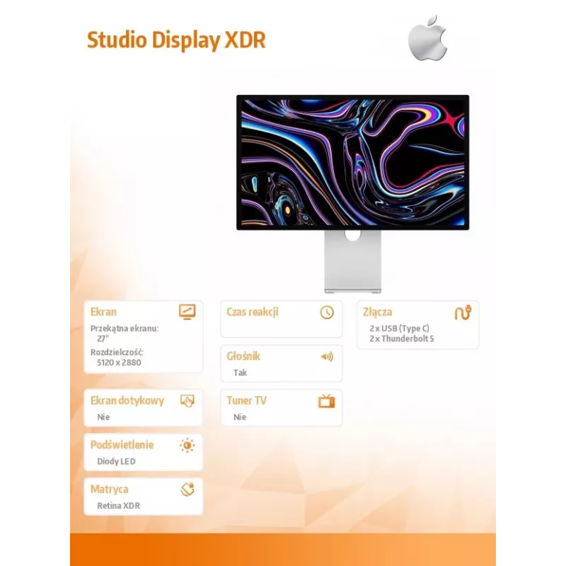Monitorius Apple Studio Display XDR su Nano-tekstūros stiklu, pakreipiamas ir aukščio reguliavimo stovu