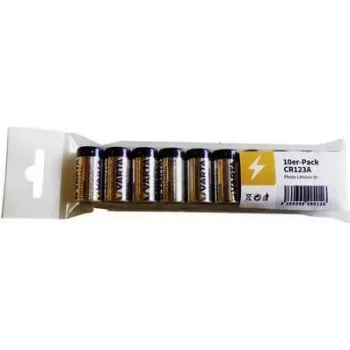 Baterija Varta CR123A Lithium 3V, 34,5 mm aukštis, 17 mm skersmuo, 16 g (lizdinė pakuotė)