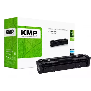 KMP dažų kasetė HP 207X žydra 2450 puslapių regeneruota