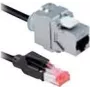 Ethernet komutacinis kabelis Bachmann CAT6a RJ45 5 m — Cat6a, RJ-45 jungtys, nikeliu dengti kontaktai, 10 Gbps