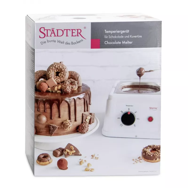 Städter šokolado lydytuvas, 1,5 l, sidabrinis/baltas