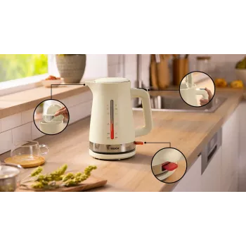Bosch MyMoment elektrinis virdulys 1,7 l 2400 W kreminis