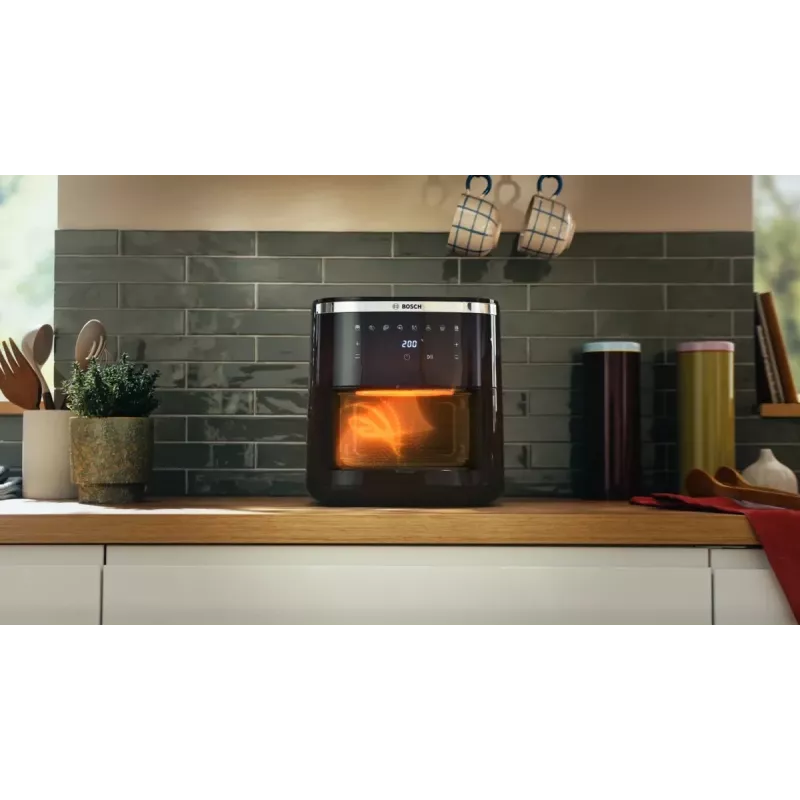 Bosch Serie 6 MAFS2671B gruzdintuvė Viena 7,2 L Atskira 1800 W Karšto oro gruzdintuvė Juoda