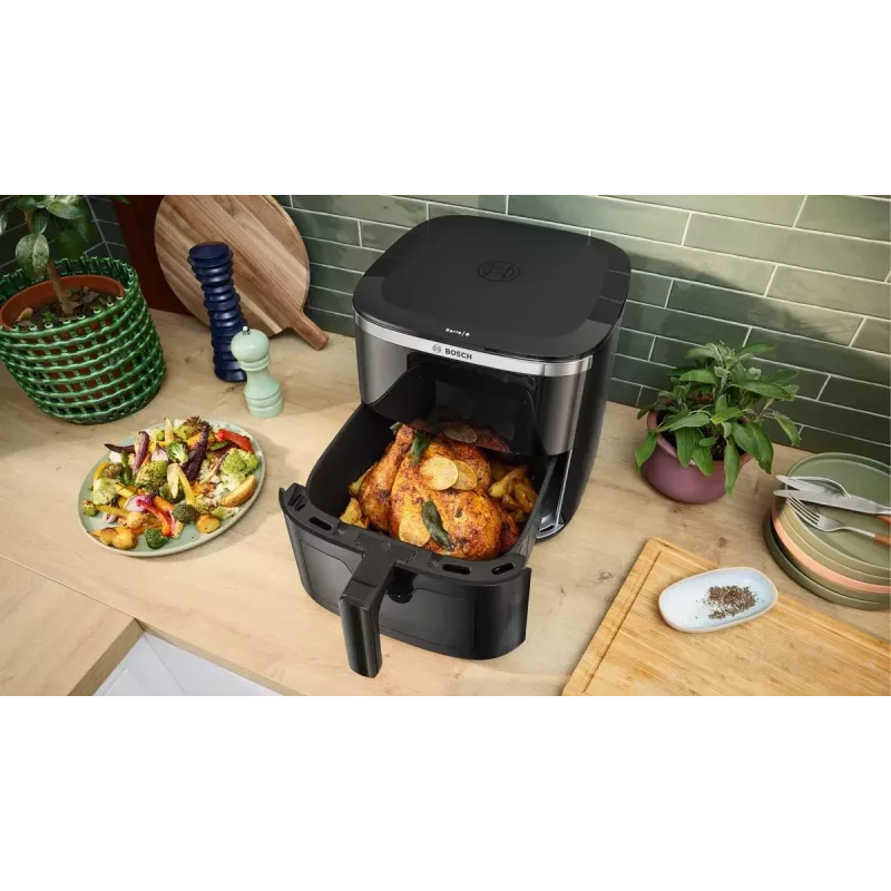 Bosch Serie 6 MAFS2671B gruzdintuvė Viena 7,2 L Atskira 1800 W Karšto oro gruzdintuvė Juoda