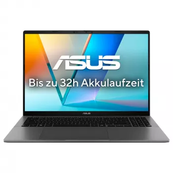 ASUS Vivobook S16 S3607VA-RP142W Laptop, 16 inch WUXGA, Intel Core 7 240H, 16GB RAM, 1TB SSD, Windows 11 Home, Pilka