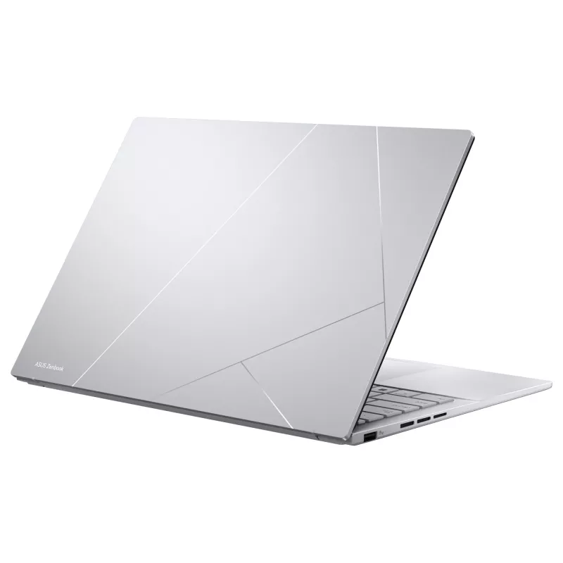 ASUS Zenbook 14 OLED UX3405CA-ST775X nešiojamasis kompiuteris, Intel Core Ultra 9 285H, 32 GB RAM, 1 TB SSD, 14 colių WQXGA+, Windows 11 Pro, sidabrinis