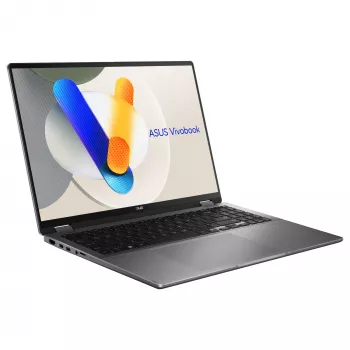 ASUS Vivobook 16 Flip TP3607SA-SI155W 2-in-1 nešiojamasis kompiuteris, Intel Core Ultra 7 256V, 16 colių WUXGA jutiklinis ekranas, 16 GB RAM, 1 TB SSD, Windows 11 Home, pilka