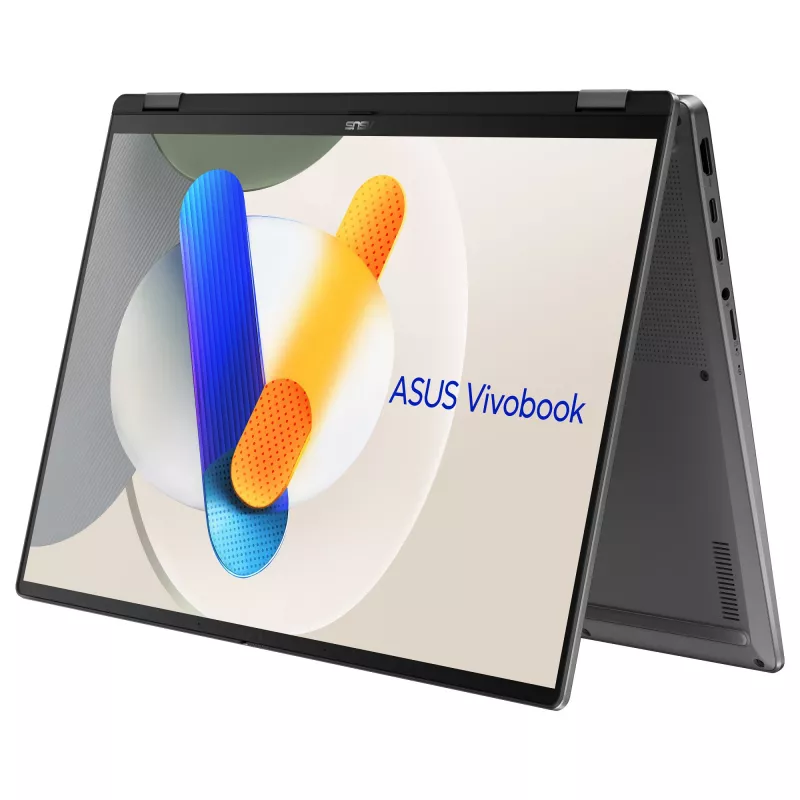 ASUS Vivobook 16 Flip TP3607SA-SI155W 2-in-1 nešiojamasis kompiuteris, Intel Core Ultra 7 256V, 16 colių WUXGA jutiklinis ekranas, 16 GB RAM, 1 TB SSD, Windows 11 Home, pilka