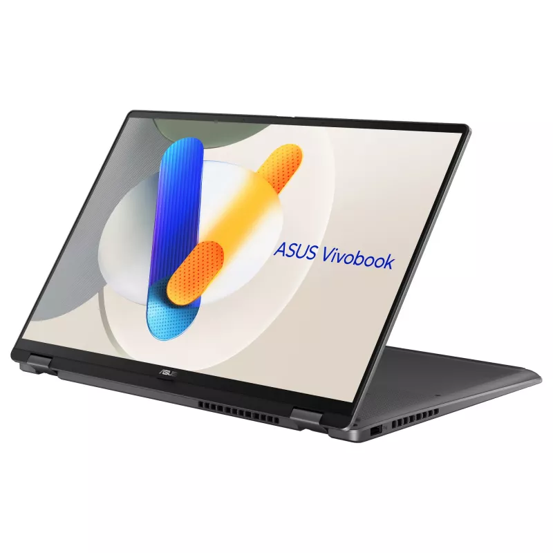 ASUS Vivobook 16 Flip TP3607SA-SI155W 2-in-1 nešiojamasis kompiuteris, Intel Core Ultra 7 256V, 16 colių WUXGA jutiklinis ekranas, 16 GB RAM, 1 TB SSD, Windows 11 Home, pilka