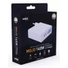 Verico MOJO GaN 140W kelių prievadų USB-C ir USB-A greitasis įkroviklis nešiojamiesiems kompiuteriams, išmaniesiems telefonams ir planšetėms, baltas