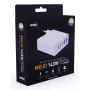 Verico MOJO GaN 140W kelių prievadų USB-C ir USB-A greitasis įkroviklis nešiojamiesiems kompiuteriams, išmaniesiems telefonams ir planšetėms, baltas