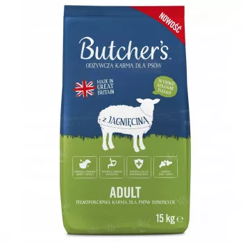 Dog Food butchers Originali — ėrienos recepto sausas maistas, 15 kg maišas