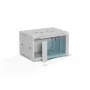Sieninė 19 colių stovo spinta A-LAN ALANTEC 6U 600x450 mm, plieninė, grūdinto stiklo durys, rakinama, pilka