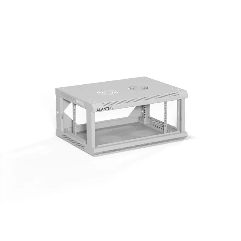 ALANTEC 19 4U 600x450 sieninė spinta, pilka