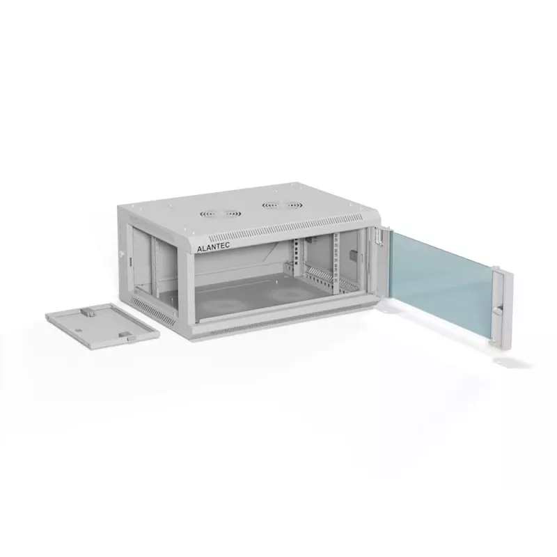 ALANTEC 19 4U 600x450 sieninė spinta, pilka
