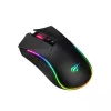 Žaidimų pelė HAVIT MS1001S V2 optinis jutiklis RGB laidinė juoda-pilka