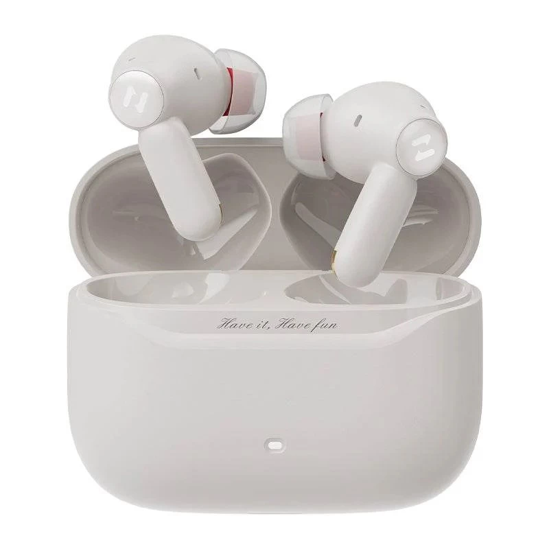 HAVIT TW991 PRO (SPACE NC01T) belaidės ausinės — baltos, triukšmą slopinančios „True Wireless“