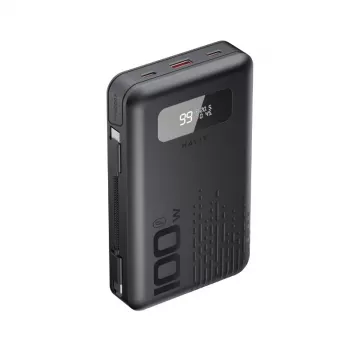 Nešiojama išorinė baterija HAVIT PB5212 20000mAh — Didelės talpos išorinė baterija (juoda)