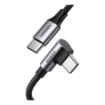 USB-C į USB-C laidą UGREEN 70645 — USB 2.0, 2 m, juoda/pilka