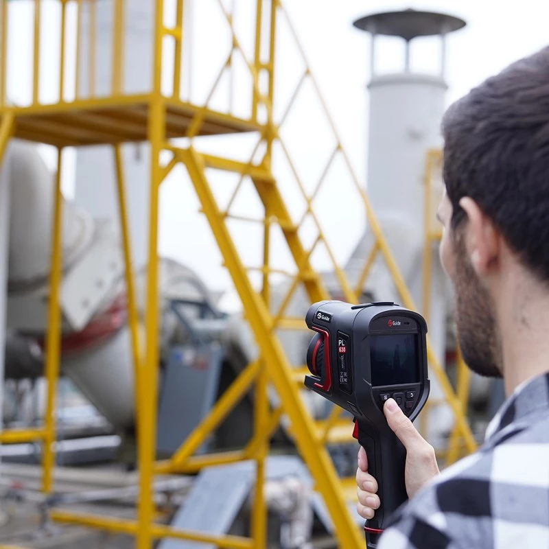 H4 Camera šiluminis vaizdavimas, 480x360 IR, 30Hz, FOV 25°x19°, 4,3 jutiklinis LCD, Lazeris, 64GB, Wi-Fi, Bluetooth, 8MP, Baterija