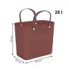 Rotho Multibag Albula Style 25L skalbinių krepšys, Iron Red