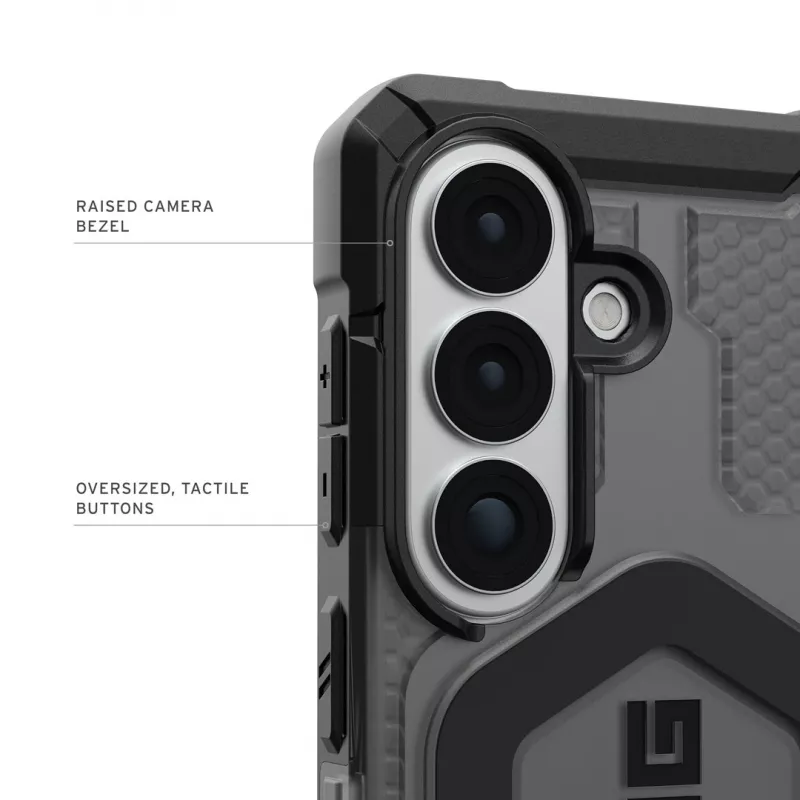 UAG Urban Armor Gear Pathfinder dėklas su magnetiniu moduliu | Samsung Galaxy S26 | pelenų (pilka permatoma)/juoda | 214528113140 (214528113140)