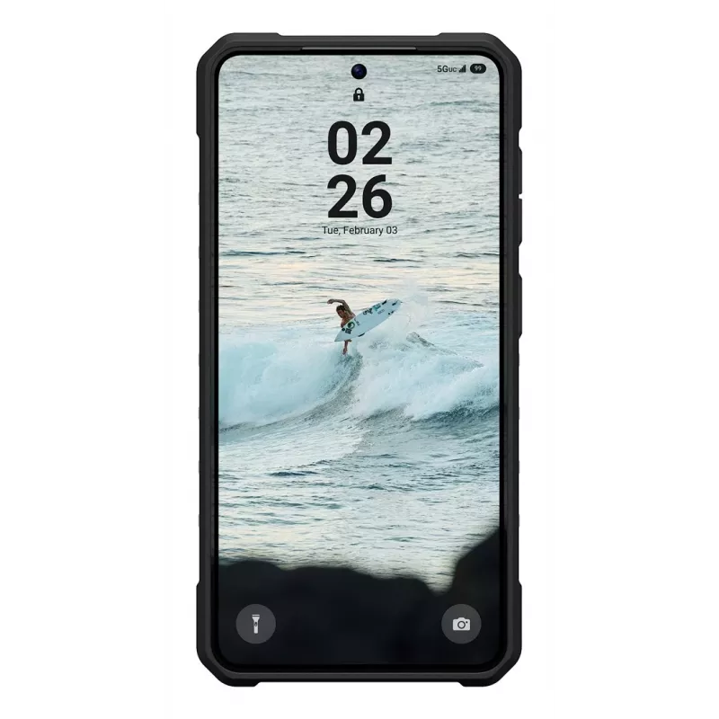 UAG Urban Armor Gear Pathfinder dėklas su magnetiniu moduliu | Samsung Galaxy S26 | pelenų (pilka permatoma)/juoda | 214528113140 (214528113140)