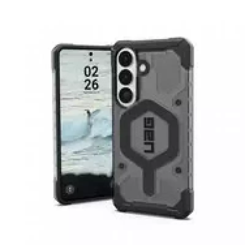 UAG Urban Armor Gear Pathfinder dėklas su magnetiniu moduliu | Samsung Galaxy S26 | pelenų (pilka permatoma)/juoda | 214528113140 (214528113140)