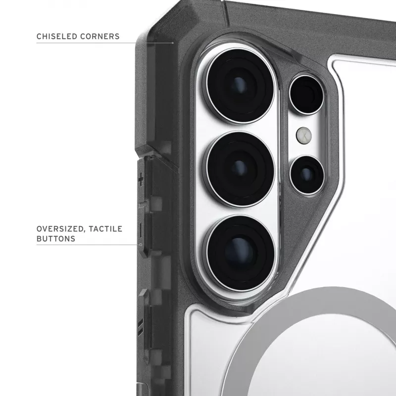 UAG Urban Armor Gear Trooper dėklas su magnetiniu moduliu | Samsung Galaxy S26 Ultra | permatomas/pelenų (pilka) | 214516114G31 (214516114G31)