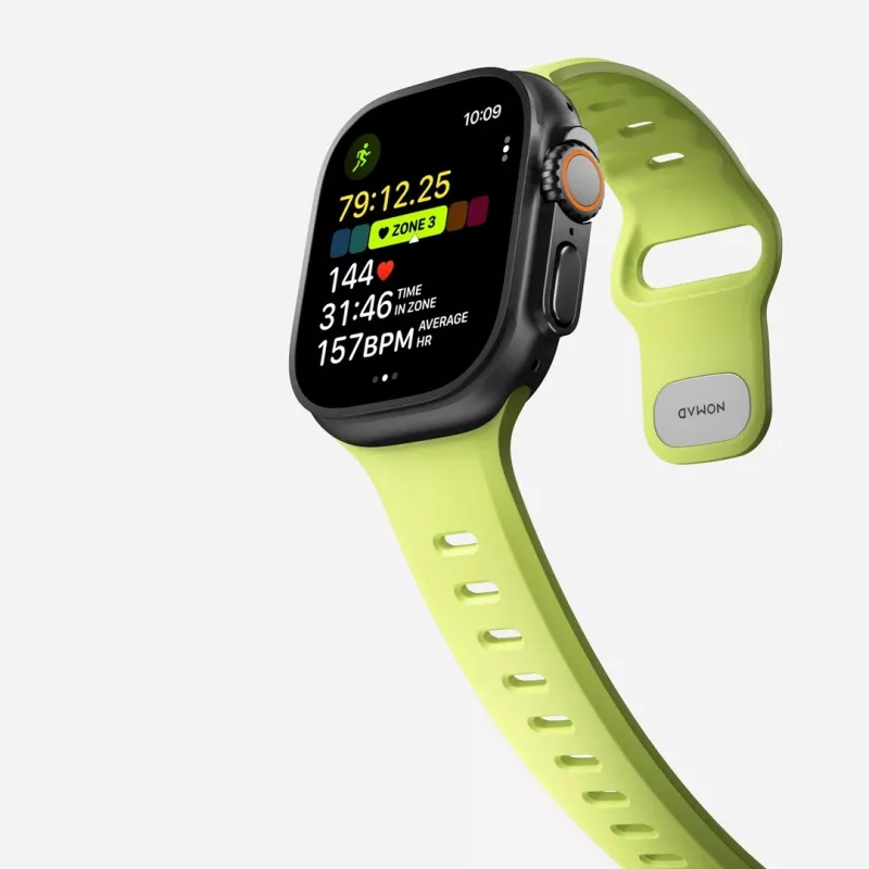 NOMAD Tempo Band - dirželis Apple Watch 49mm su FKM (lumen)