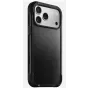 Mobiliojo telefono dėklas Nomad Rugged Leather Case, skirtas iPhone 17 Pro Max, dėklas, oda + TPU + PC, tinka 17,5 cm (6,9 colio) ekranui, juodas