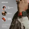 Nomad Rocky Point juoda odinė apyrankė išmaniajam laikrodžiui — riešui 145–195 mm, titaninė sagtis
